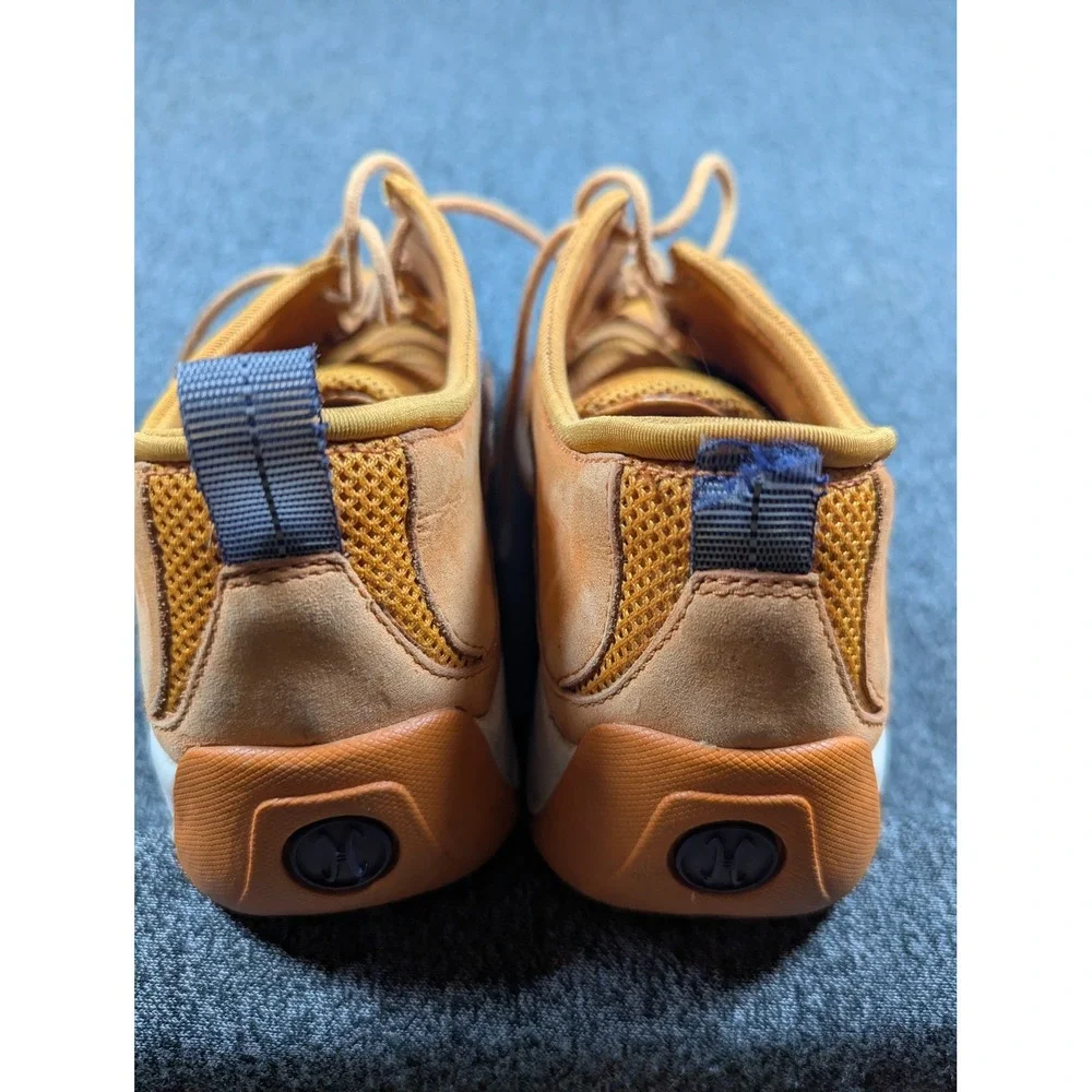 Cole Haan Nike Air Women's 7B Orange Blue Leather Mesh Sneakers Athletic Shoes